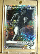 2021 Kevin Made 1st Bowman Chrome Prospect/Rookie B&W Mini-Diamond Refractor