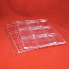 Lighthouse 3 or 4 Ring Binder Pages for Graded PCGS, NGC Coin Slabs, 2 pack