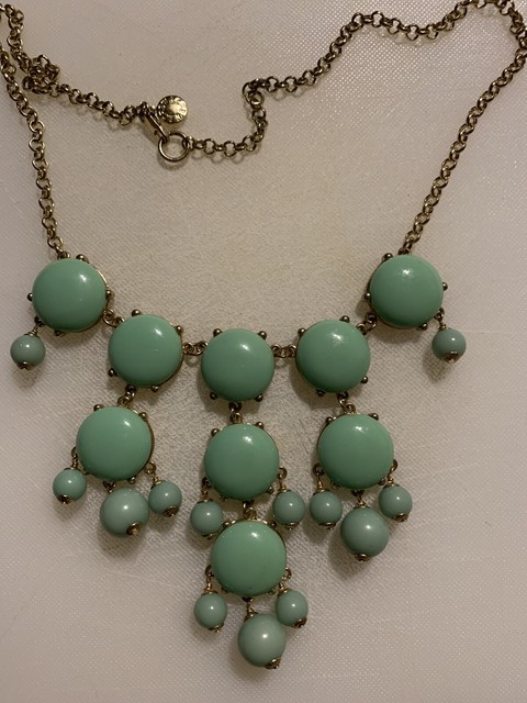 J Crew Bubble Necklace Sea Green 24" | eBay