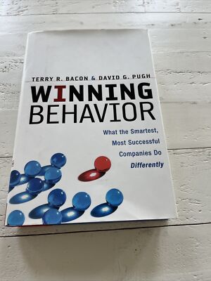 Winning Behavior Bacon Pugh SIGNED HC DJ Business Strategy AMACOM 2003
