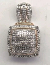 BR SUN rose Gold Tone With Silver Tone Small Diamonds Pendant 