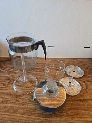 vintage pyrex glass percolator coffee pot 9 Cup #8859b