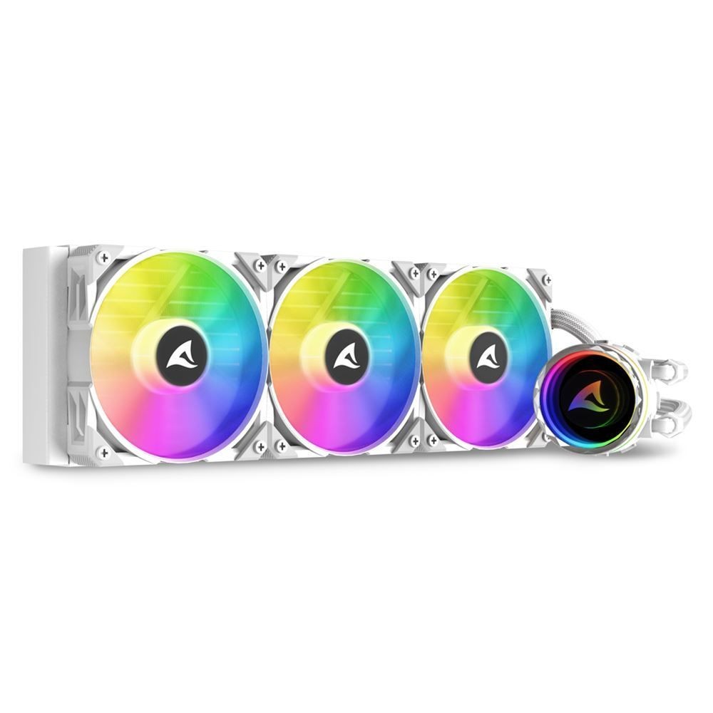 Sharkoon Bianco/Multicolore S90, Raffreddamento Ad Acqua Cpu, - Immagine 2