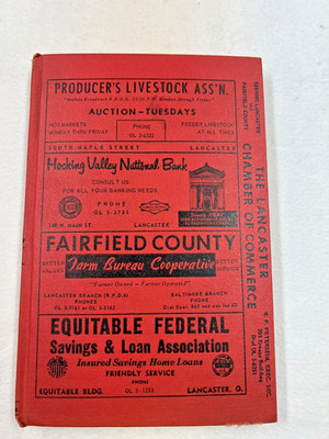 Vintage   OHIO -  FAIRFIELD COUNTY FARM & BUSINESS DIRECTORY. 1958