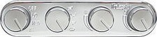 Vintage Air Climate Control Panel 4 Knob 5.318 X 1 In Oval Gen Ii Streamline