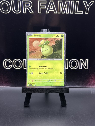 Pokémon TCG Smoliv SVP Black Star Promos SVP023 Promo Cosmos Holo Rare