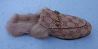 GUCCI Princetown Horsebit Fur Sandals/ Beige/ Size: SIZE 8.5 / 39 EUR NWOB — photo 3