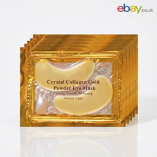 10 Pcs 24K Gold Collagen Under Eye Mask Gel Pads Anti Age Dark Circles Wrinkles