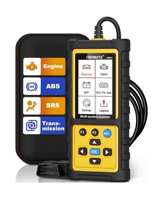 OBD2 Scanner with ABS SRS Transmission, Reset Fault Lights | Check Engine Cod...