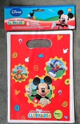 Disney ''Mickey Mouse''  6 Stück Geschenk- Tüten  Party-Tüten  16.5 x 23 cm  Neu!