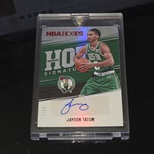 2017-18 NBA Hoops • Jayson Tatum RC Hot Signatures Red Auto 17/25 