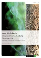 Investitionsentscheidung Biogasanlage Anne-Cathrin SchöLer Taschenbuch 80 S.