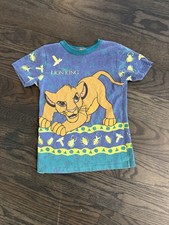 All over print Vintage 90  s kids simba lion king shirt, Youth size large 7 