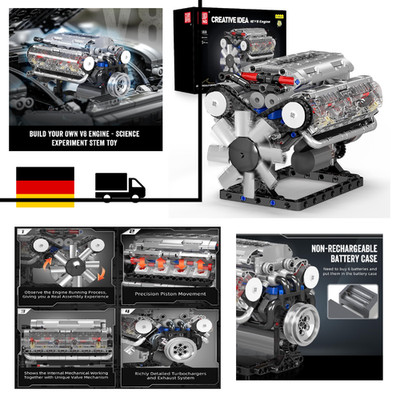 Mould King 10088 Technik V8 Motor Bausteine Spielzeug