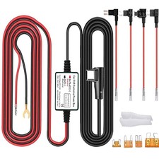 Gebildet Dash Cam Hardwire Kit, Type C USB Hard Wire Kit 12V-24V to 5V Hardwi...