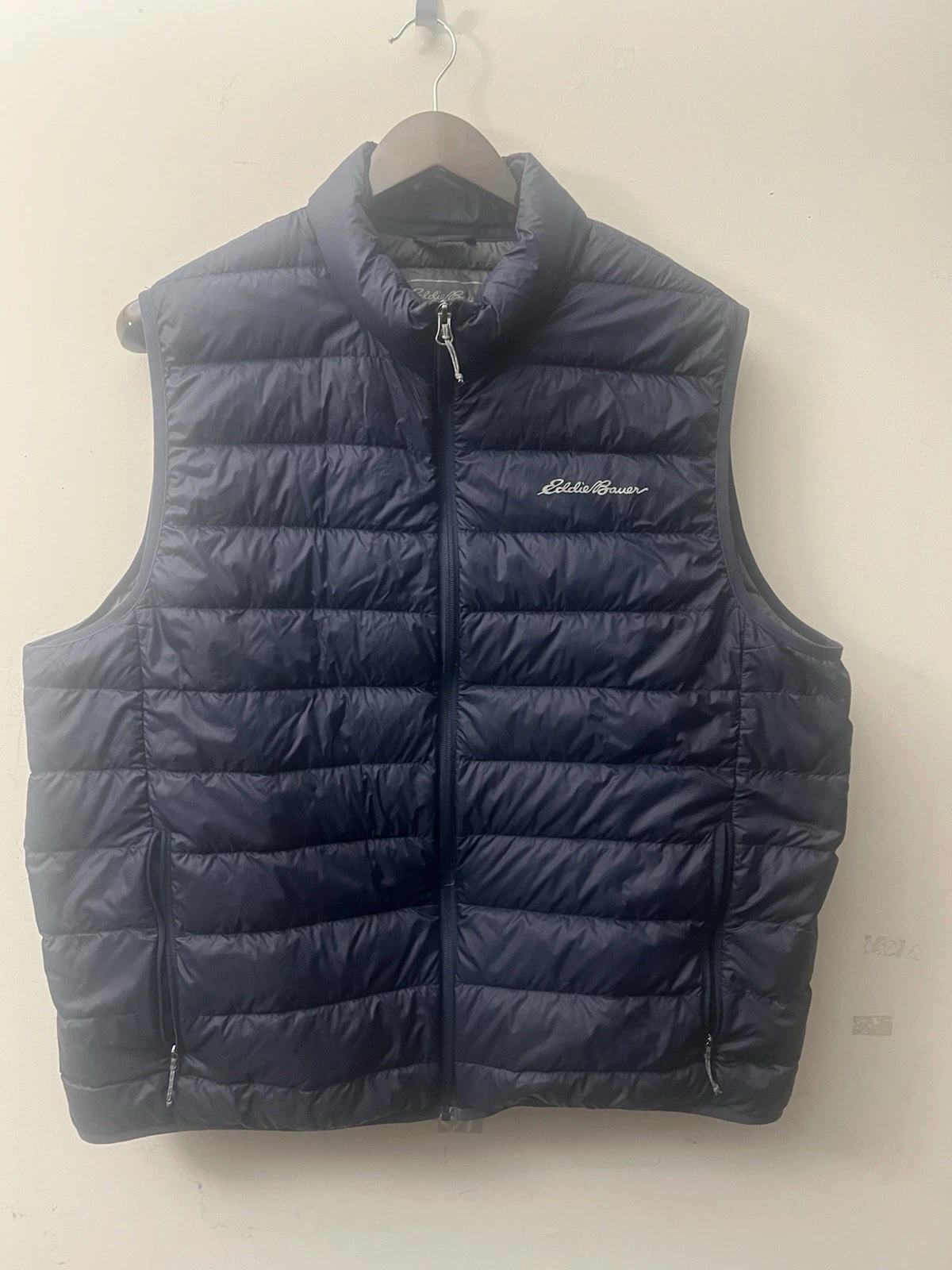 Eddie Bauer Down PufferVest EB650 XXL Navy Blue Uptown