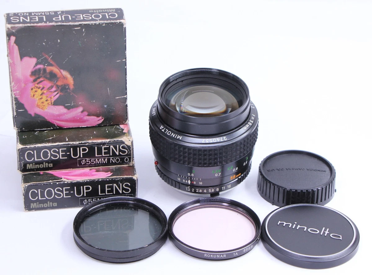 Minolta 58mm Focal f/1.2 Camera Lenses for sale | eBay