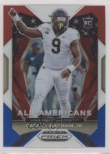 2021 Prizm Draft Picks All-American Red White & Blue Carlos Basham Jr #197 0bt4