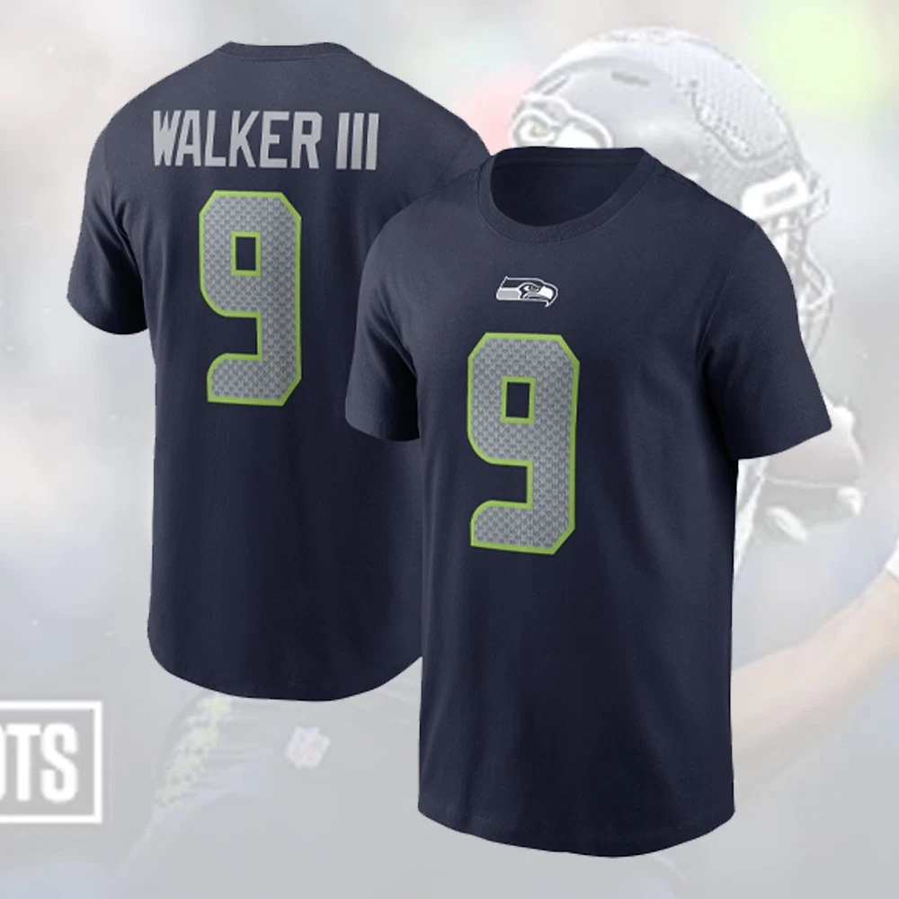 Kenneth Walker III #9 Seattle Seahawks Player Name and Number FAST Ship