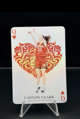 #ad Caitlin Clark Fan Card Queens Of The Court White Holo Version $6.99