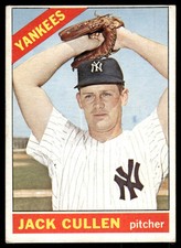 1966 Topps Jack Cullen New York Yankees #31