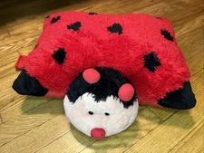 Pillow Pets Ladybug Plush Folding Pillow Animal Red Black 2010 Super Clean