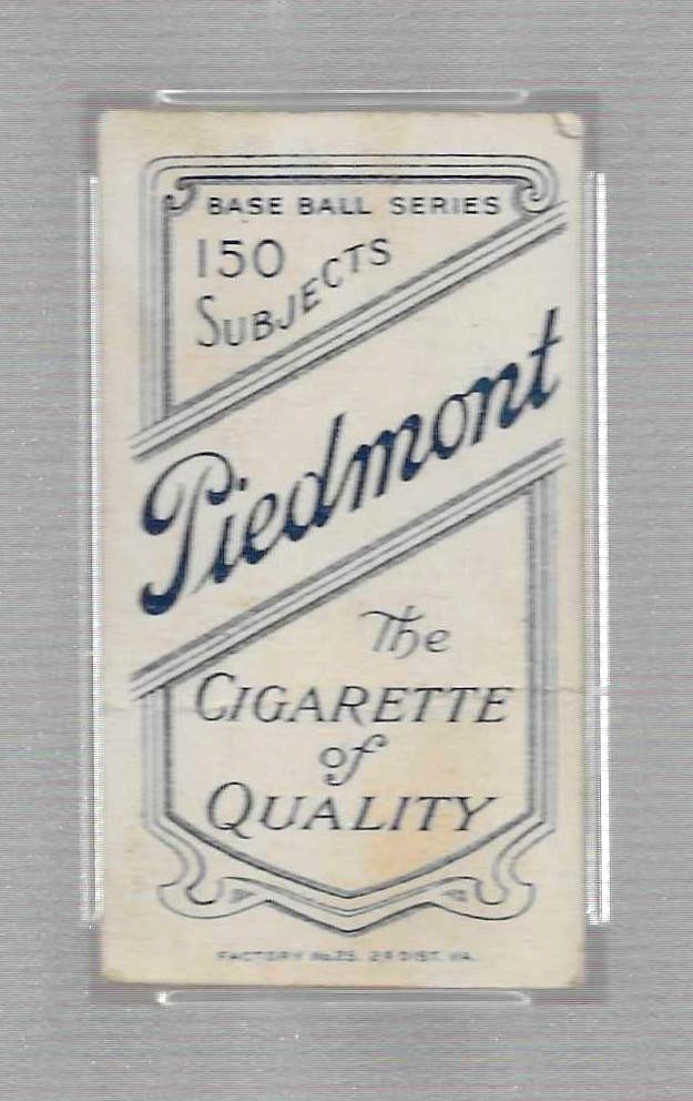 1909 T206 PIEDMONT 150/25 TOBACCO BASEBALL CARD PSA 2 PATSY DOUGHERTY WHITE SOX view 5
