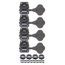 4L Vintage Open Style 4-Strings Bass Tuning Pegs Tuners Machines Heads Black