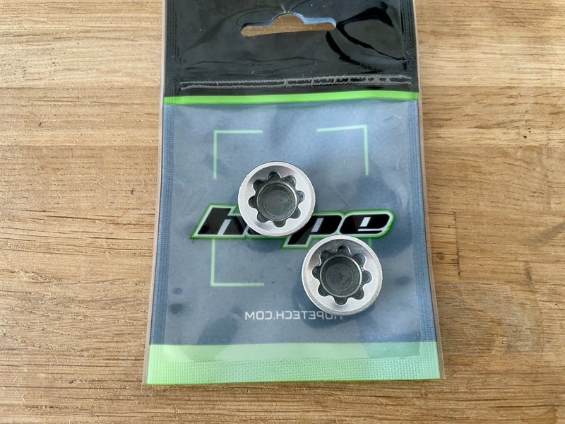 Pair Of Hope Tech V4 Large Brake Calliper Bore Caps Silver