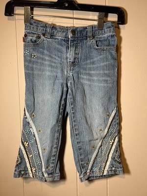Bongo Girls Jeans Size 5 Embroidered Beaded Y2K