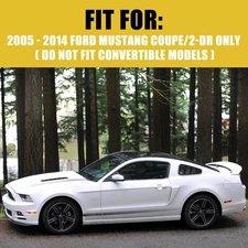 1/4 Quarter Side Window Louver Cover Fit For Ford 2005-2014 Mustang GT ABS 2Pcs