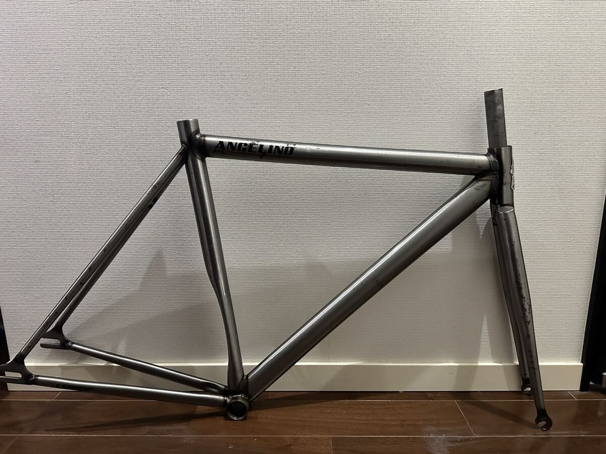 Leader Bike Angelino PTG Fixed Gear Frame Size XS Trans Raw | eBay