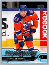2016-17 SP Authentic #522 Matthew Benning Edmonton Oilers RC Rookie Young Guns