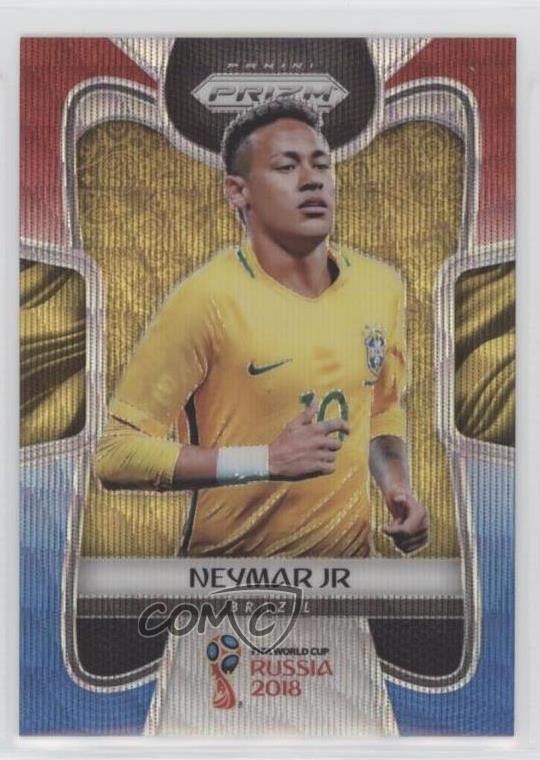 2018 Panini Prizm World Cup Red & Blue Wave Prizm Neymar Jr #25 0xm9
