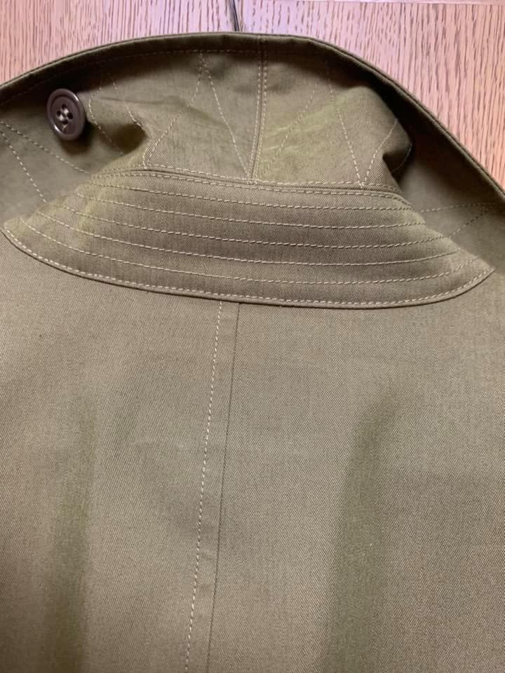 Used RRL Waterproof Balmacaan Coat Jacket Outer Mens Size S Olive Khaki image 9