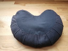 Zafu Meditatiekussen - Zwart Halvemaan Katoenen Yoga Zen Kussen