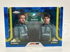 2025 Topps Chrome Sapphire Edition F1 Duos Fernando Alonso, Lance Stroll #168