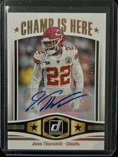 Juan Thornhill 2023 Donruss Champ Is Here Auto 143/151 Kansas City Chiefs
