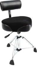 Gibraltar 9808HMB 16-inch Hydraulic Saddle Drum Throne with Backrest