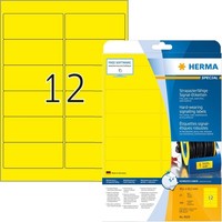 Herma 8029 Wetterfeste Folienetiketten, 25 Blatt, 99,1 X 42,3 Mm, 12 Pro A4 Boge