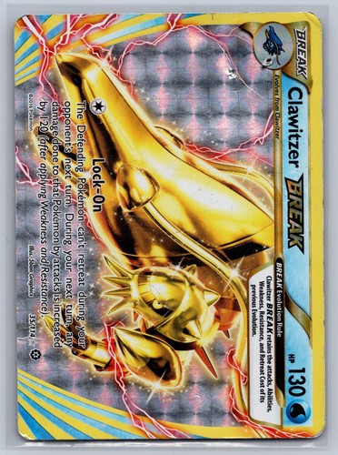 Clawitzer BREAK 35/114 BREAK Rare Steam Siege Pokemon Holo Damaged