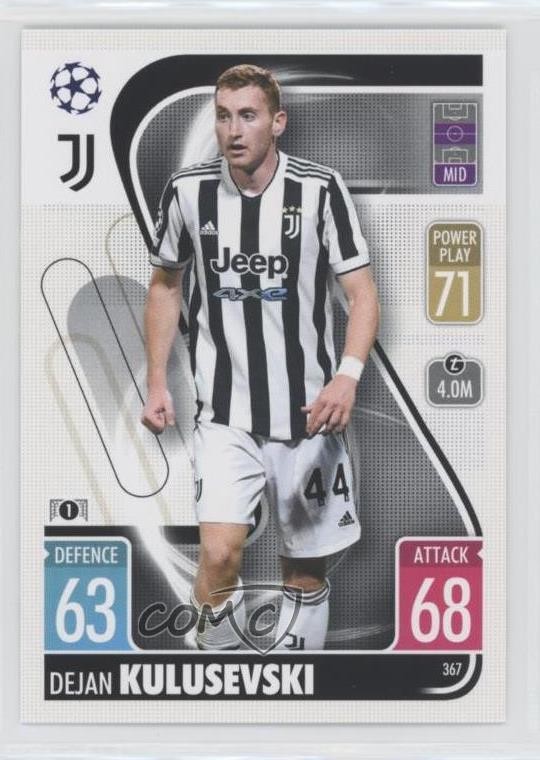 2021-22 Topps Match Attax UEFA Club Competitions Dejan Kulusevski #367 0i7t
