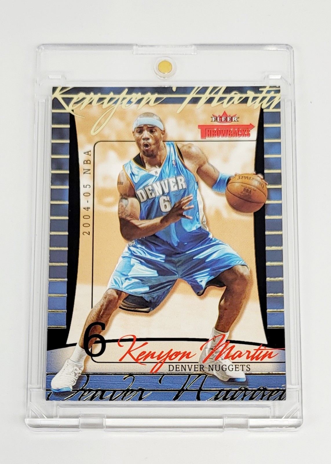 MINT COPPER FOIL PARALLEL 2004-05 Fleer Throwbacks Kenyon Martin #11 NUGGETS NBA