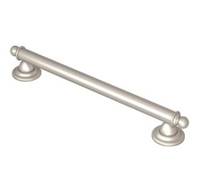 Moen YG2212BN Brantford Safety 12-Inch Designer Grab Bar - Brushed Nickel