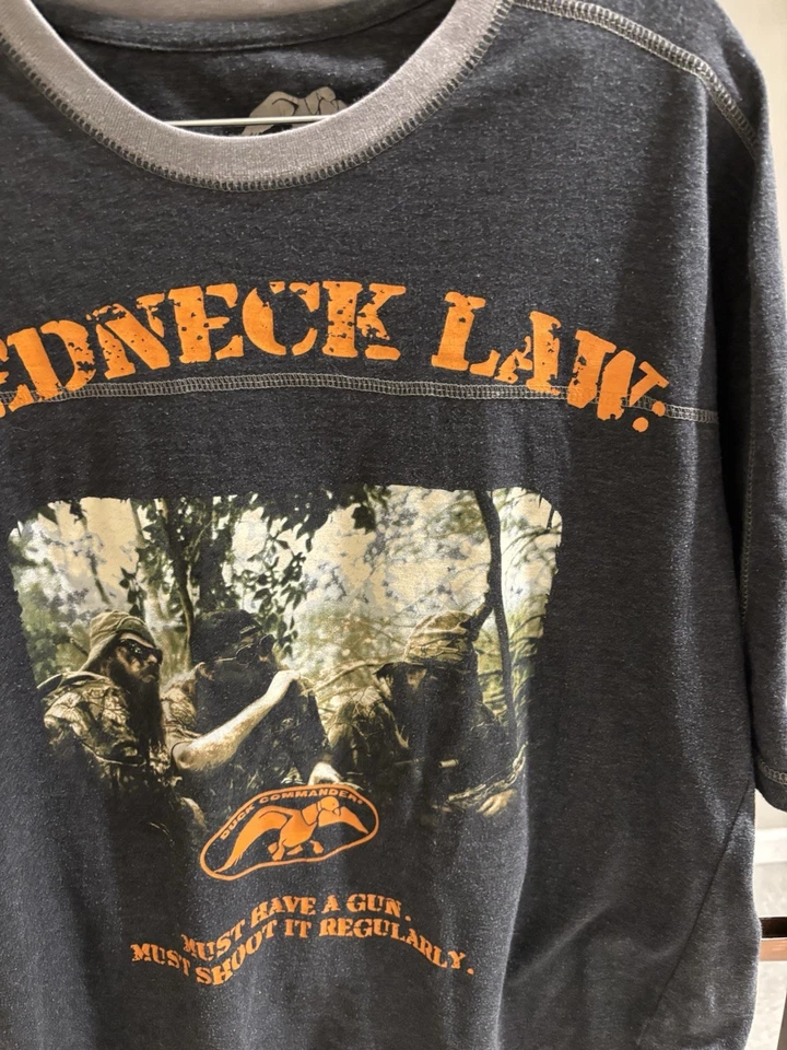 Duck Commander Redneck Law t-shirt size XL. Short sleeve. 50/50 cotton/poly. - Image 4 of 4