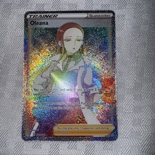 Pokemon Sword & Shield Rebel Clash Oleana Trainer Rainbow Rare 202/192 NM/MT on eBay