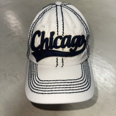Chicago ROBIN RUTH Original Hat Cap White Large Blue Stitch Logo Strapback IL