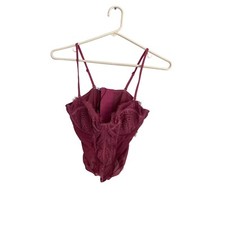 Garage Elegant Lace Corset Top Womens Small Petite Adjustable Straps Sweetheart
