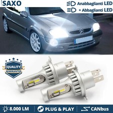Kit LED H4 per CITROEN SAXO Anabbaglianti + Abbaglianti 6500K CANbus Plug & Play