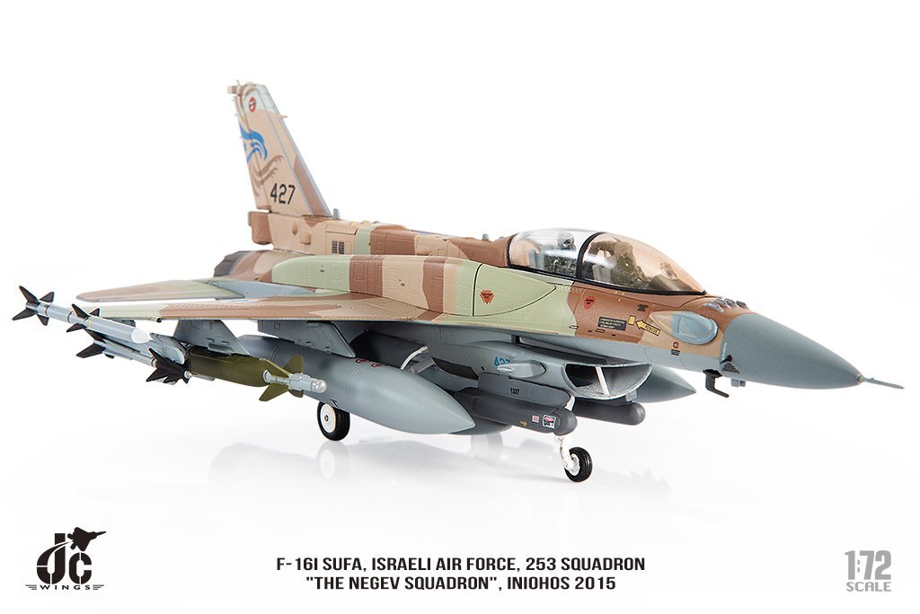 Avion F-16I Sufa Israeli Air Force – JC Wings 1/72 – Escadron Du Néguev